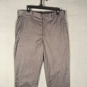 J.Ferrar Dress Pants Mens 36x32 Grey Slim Fit Flat Front Trouser Business Casual